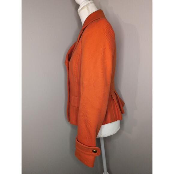 Banana Republic Statement Orange Structured Double Breasted Blazer S - Picture 3 of 10